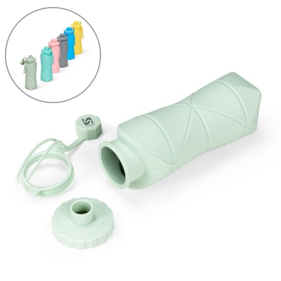Garrafa Dobrável Silicone 600ml