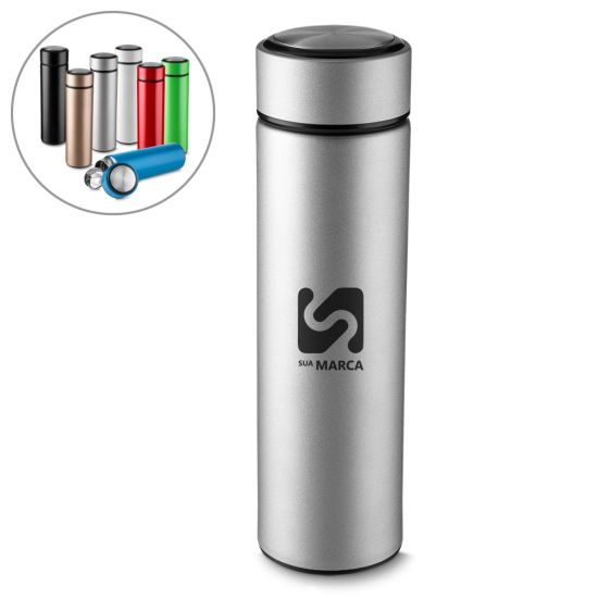 Garrafa Inox 450 ml com Infusor