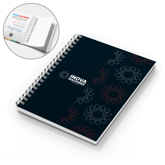 Caderno Capa Dura Sob Medida – 18x25 cm