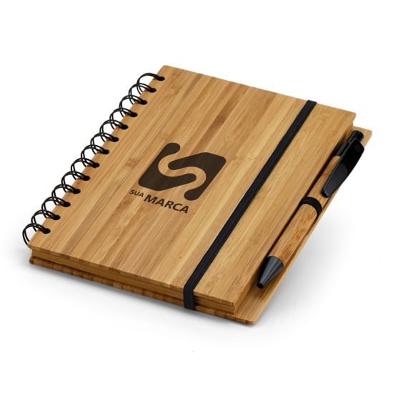 Kit Caderno e Caneta Bambu Dickens