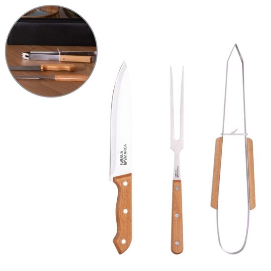Kit Churrasco Estojo de Nylon