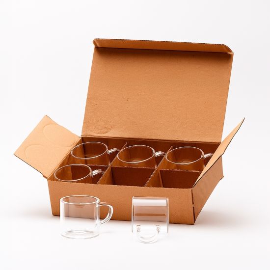 Kit Xícaras de Vidro 6 Peças