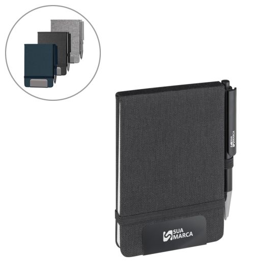 Mini Caderno A6 em RPET com Caneta