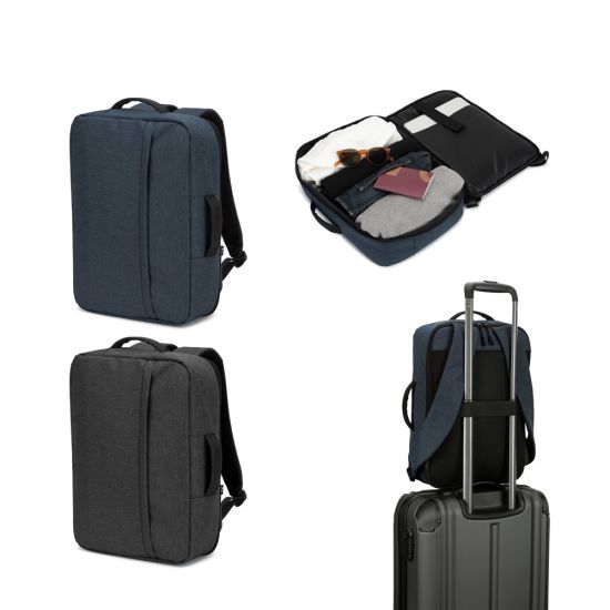 Mochila para notebook 15.6" Niamey em Poliéster Reciclado 300D