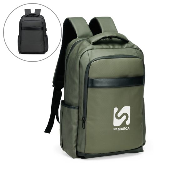 Mochila Couro Sintético USB 21 Litros