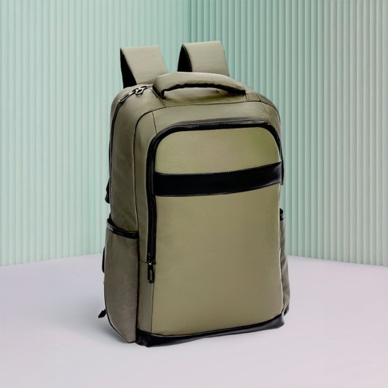 Mochila Couro Sintético USB 21 Litros