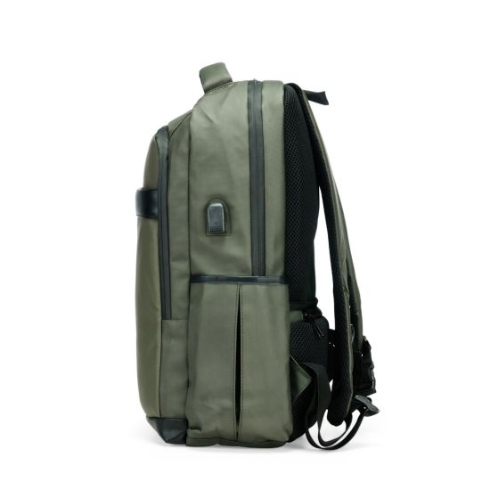 Mochila Couro Sintético USB 21 Litros