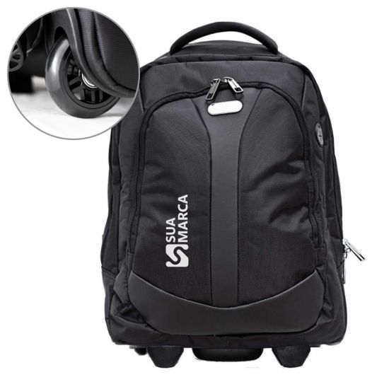 Mochila de Nylon com Rodinhas