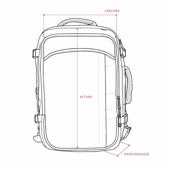 Mochila Expansível Nylon 29L