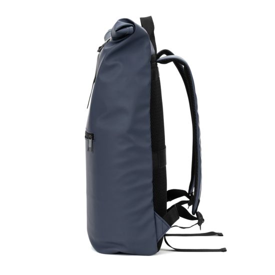 Mochila "Roll Top" em PU com Bolso para Notebook (16")