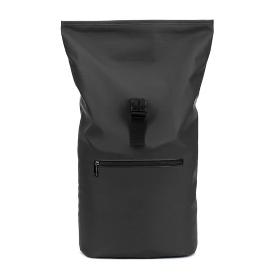Mochila "Roll Top" em PU com Bolso para Notebook (16")