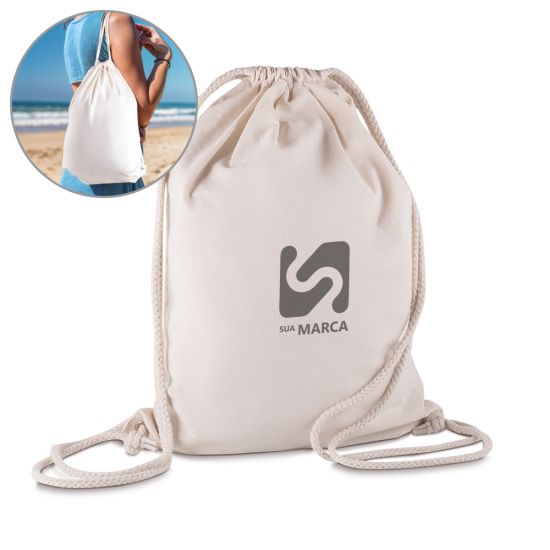 Sacola / Mochila em Algodão
