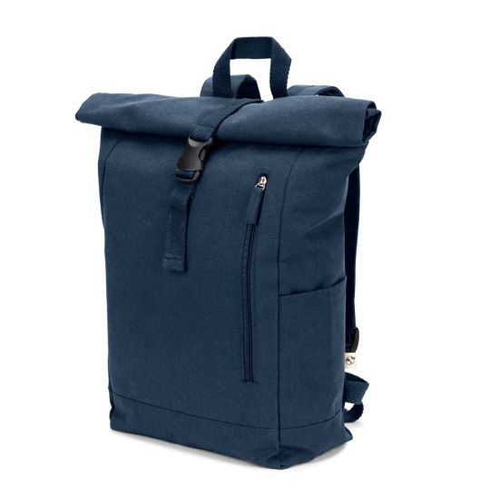 Mochila "Roll Top" em Algodão Reciclado e Poliéster Reciclado (380 g/m²) - SAINT