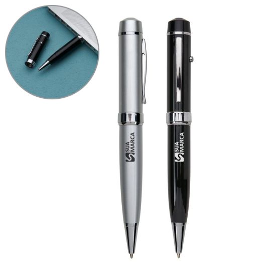 Caneta Pen Drive 8GB e Laser