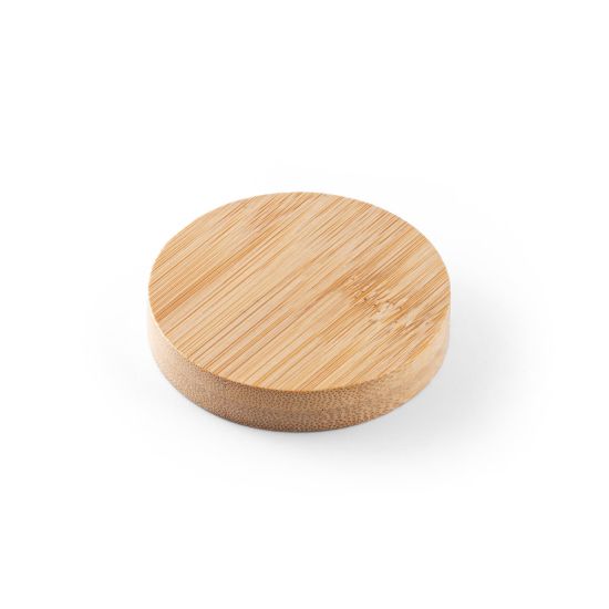 Porta copos em bambu com descapsulador