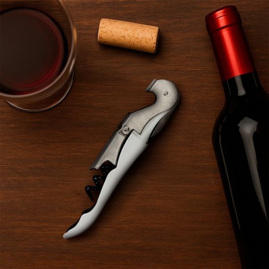 Saca-rolhas Metal com 2 Estágios