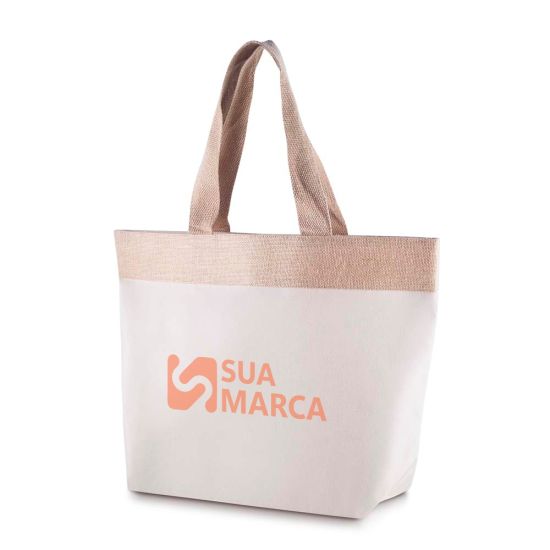 Sacola em Algodão e Juta