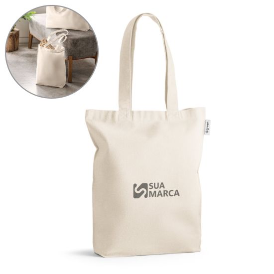 Sacola com algodão reciclado