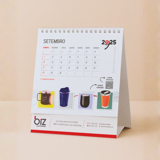 Calendário de Mesa 2026 / 15x14