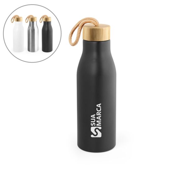Squeeze Toomey em Aço Inox 90% Reciclado, de Parede Simples 570ml