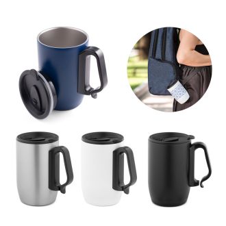 Caneca de viagem térmica em aço inox (400 mL)
