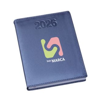 Agenda 2026 Metalizada Lisa Azul