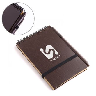 Kit com Bloco de Anotações e Caneta