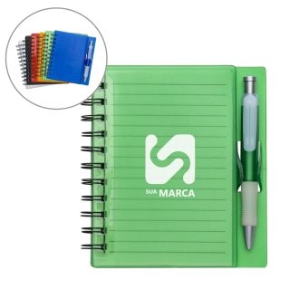 Bloco de Anotações com Caneta