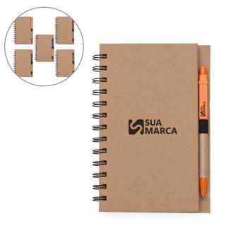 Bloco de Anotações com Caneta e Autoadesivos