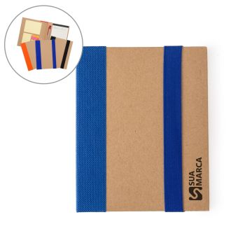 Bloco de Anotação com Autoadesivos e Caneta