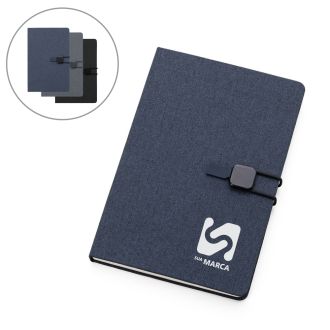 Bloco de Anotações Poliéster 21 x 14 com Pauta