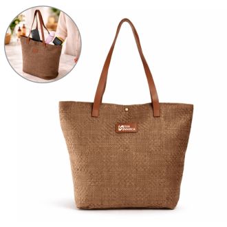 Bolsa Palha Trançada