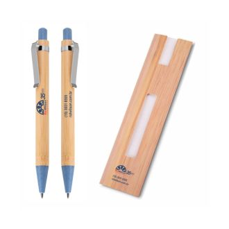 Caneta Ecológica de Bambu com Estojo
