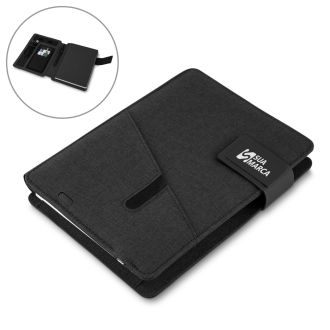 Caderno com Power Bank