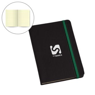 Caderneta Grande Tipo MOLESKINE elástico colorido