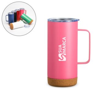 Caneca Térmica com Cortiça de 500ml