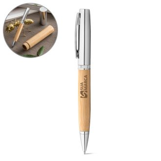 FUJI. Esferográfica em Bambu