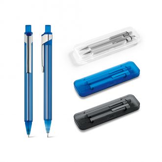 Kit Caneta de Alumínio Esferográfica e Lapiseira Plock