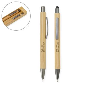 Conjunto Caneta e Lapiseira Bambu