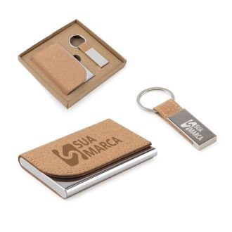Conjunto Composto por um Porta-cartões e Chaveiro Cosling