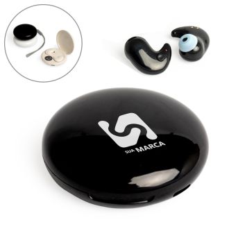 Fone de Ouvido Bluetooth com Case Carregador