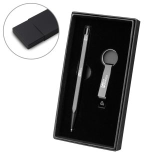 Conjunto Caneta e Chaveiro