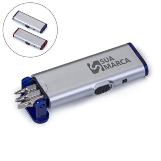 Kit Ferramentas 3 Peças com Lanterna
