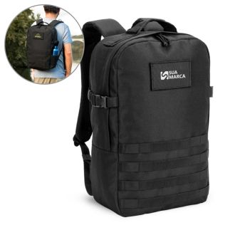 Mochila Estilo Militar em Poliéster Reciclado 600D