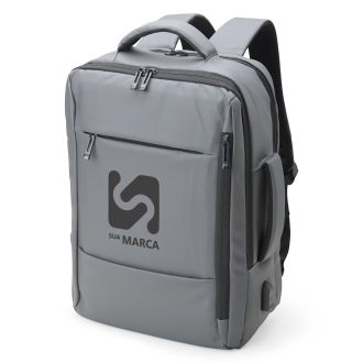 Mochila Couro Sintético USB 23 Litros