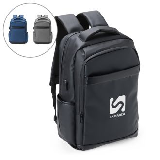 Mochila Couro Sintético USB 21 Litros