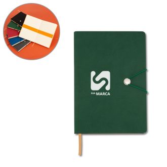 Caderneta Tipo Moleskine com Fecho