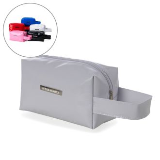 Necessaire Vinil Impermeável com Plaquinha