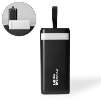 Power Bank 20.000mAh com Lanterna e Multissaídas