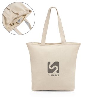 Sacola 100% Algodão com Fecho Hackney